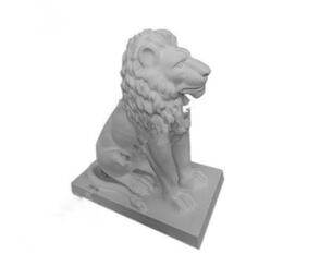 Скульптура льва на пьедестале